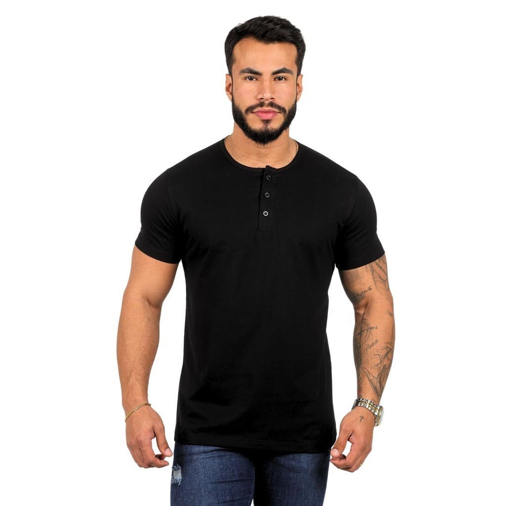 Camisa Henley Pullover